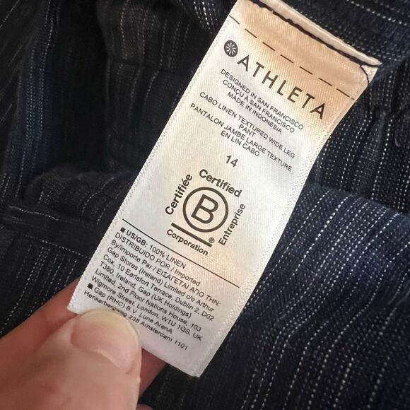 Athleta Women’s 14 Cabo Textured Wide Leg Pant NWT - Picture 8 of 8